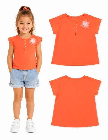 Tricou Zara, portocaliu