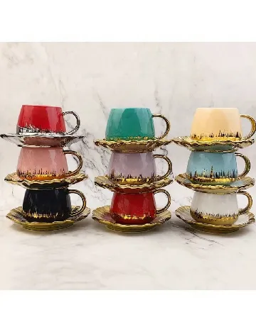 Set ceasca si farfurie SHEIN, negru