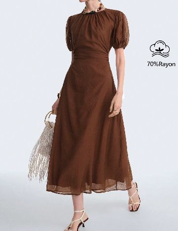 Rochie medie SHEIN, maro