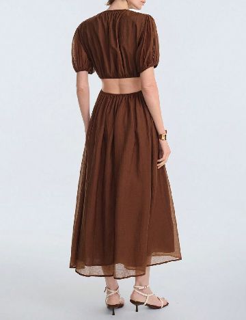 Rochie medie SHEIN, maro