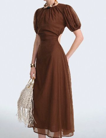 Rochie medie SHEIN, maro