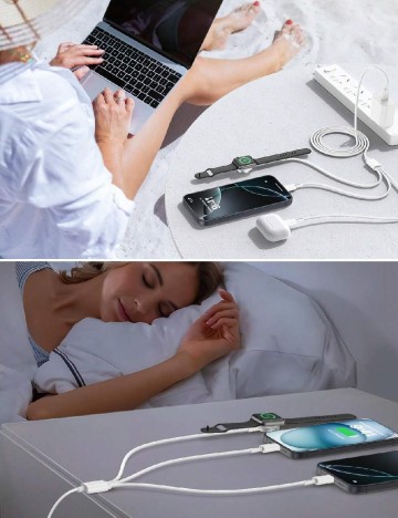 Incarcator 3in1 SHEIN, alb