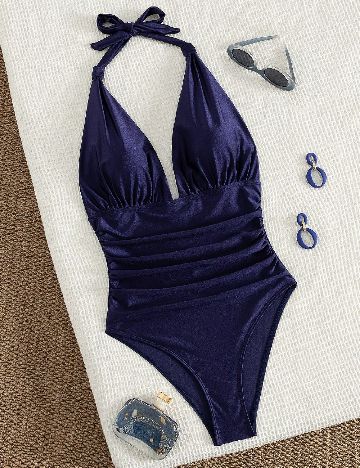 Costum de baie SHEIN, bleumarin
