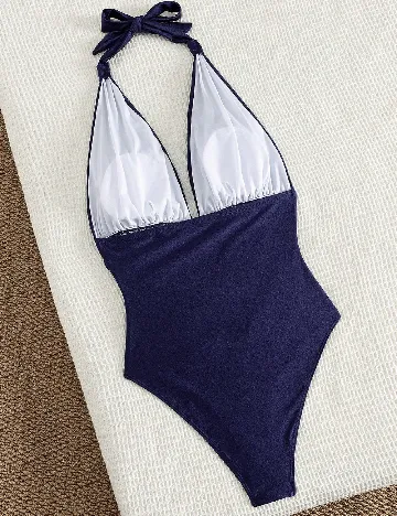 Costum de baie SHEIN, bleumarin