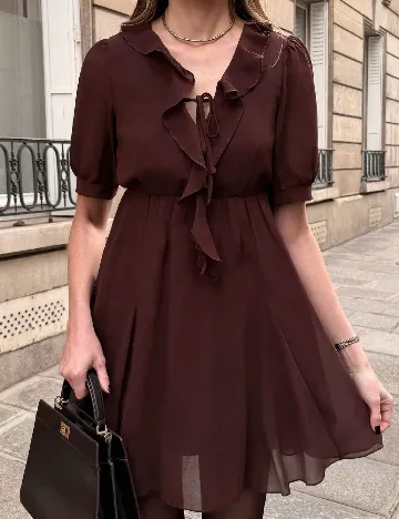 Rochie scurta SHEIN, maro