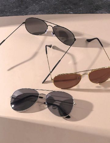 Set ochelari de soare 3 perechi Shein Kids, mix culori