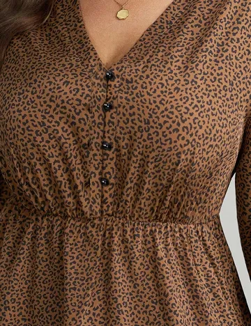 Rochie medie SHEIN CURVE, animal print