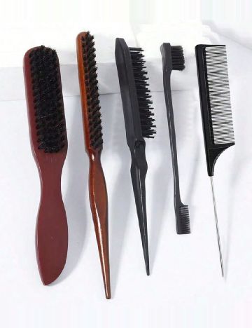 Set perii de par 5 bucati SHEIN, maro/negru