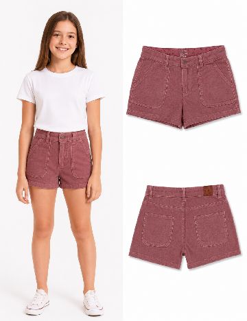 Pantaloni scurti Zara, roz pudra inchis