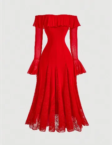 Rochie lunga SHEIN, rosu
