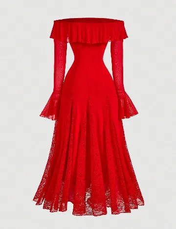 Rochie lunga SHEIN, rosu