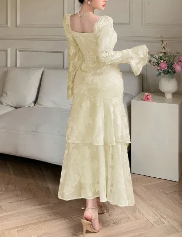 Rochie medie Dazy, galben