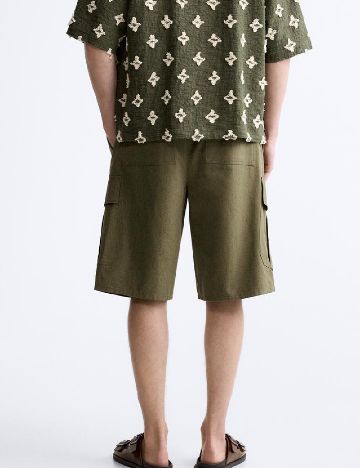 Pantaloni scurti Zara, verde