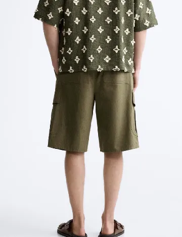 Pantaloni scurti Zara, verde