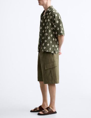 Pantaloni scurti Zara, verde
