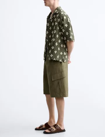 Pantaloni scurti Zara, verde