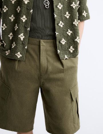 Pantaloni scurti Zara, verde