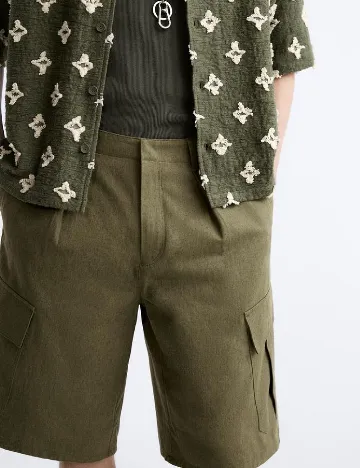 Pantaloni scurti Zara, verde