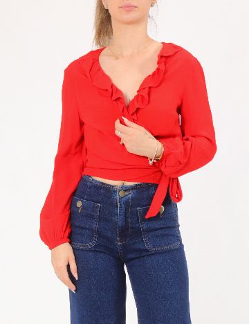 Top Bershka, rosu