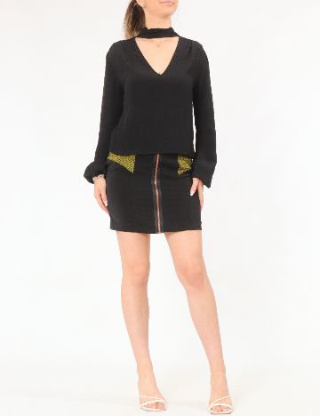 Bluza Bershka, negru