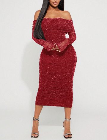 Rochie medie SHEIN, rosu
