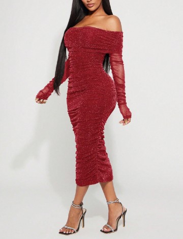 Rochie medie SHEIN, rosu