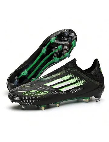 Ghete de fotbal Shein Kids, negru/verde