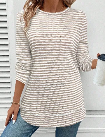 Bluza SHEIN, alb/crem