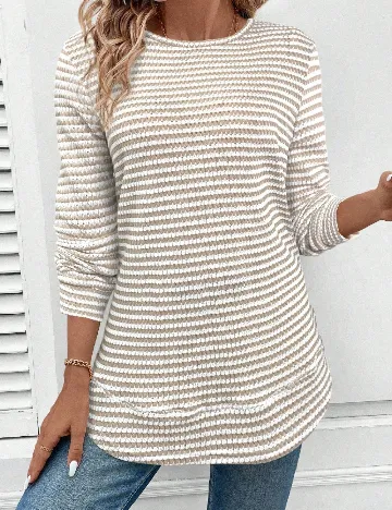 Bluza SHEIN, alb/crem