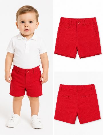 Pantaloni scurti Zara, rosu