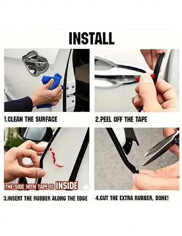 Garnitură de protecție pentru portieră SHEIN, transparent