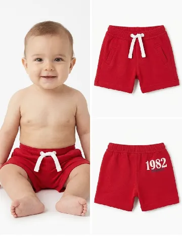 Pantaloni scurti Zara, rosu