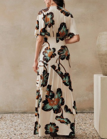 Rochie lunga Anewsta, mix culori