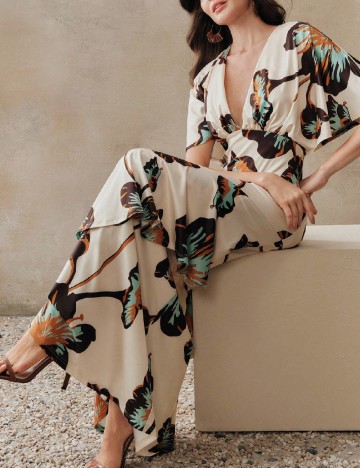 Rochie lunga Anewsta, mix culori