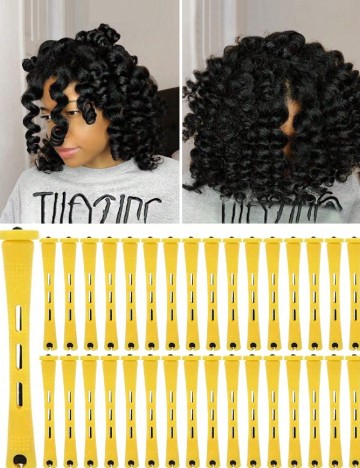 Set bigudiuri 40 buc SHEIN, galben