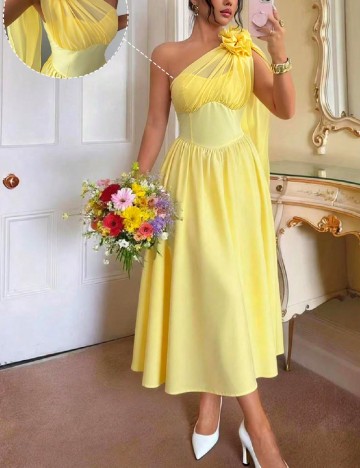 Rochie medie SHEIN, galben