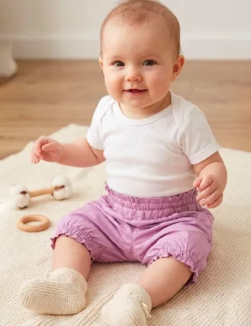 Pantaloni scurti Zara, lila