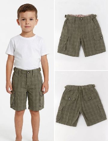 Pantaloni trei sferturi Zara, verde