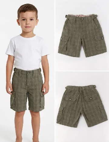 Pantaloni trei sferturi Zara, verde