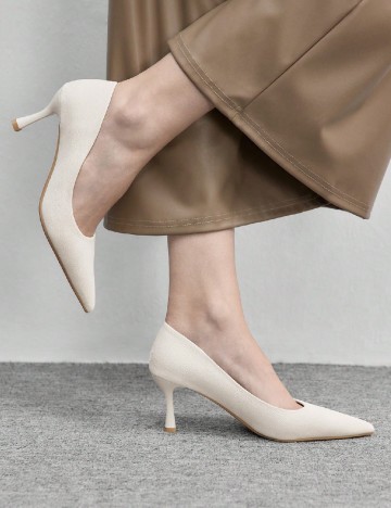 Pantofi SHEIN, ecru