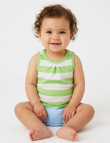 Maiou Zara, alb/verde