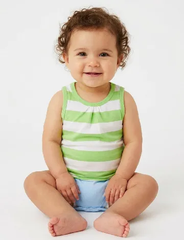 Maiou Zara, alb/verde