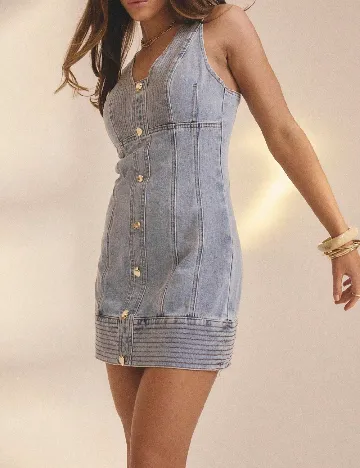 Rochie scurta Aralina, albastru