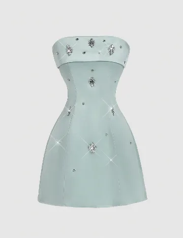 Rochie scurta SHEIN, verde
