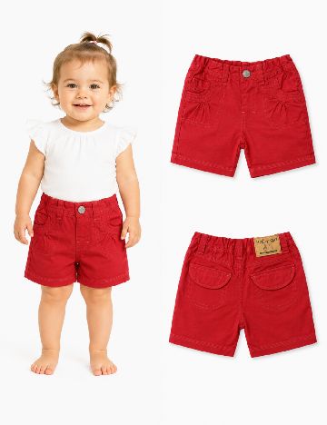 Pantaloni scurti Zara, rosu