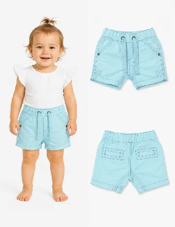 Pantaloni scurti Zara, albastru