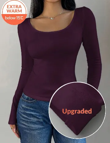 Bluza termica SHEIN, mov