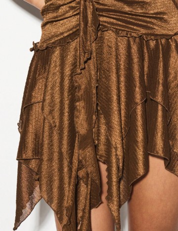 Rochie scurta KIZN, maro