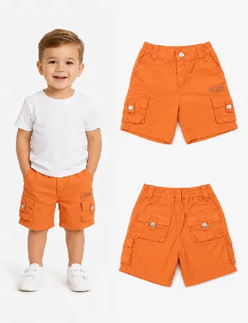 Pantaloni scurti Zara, portocaliu