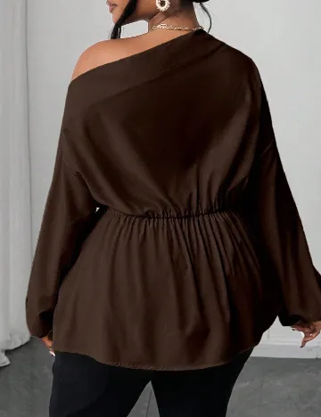 Bluza SHEIN CURVE, maro